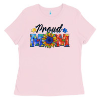 Bubblegum Pink proud mom autism Ladies Tee - BarkalooDesign