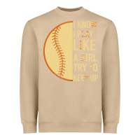Mushroom I Know I Play Like A Girl Try To Keep Up Softball Heavyweight Sweatshirt - Bettercallsaul