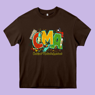 Cma Certified Medical Assistant Juneteenth Heavy Core Tee Designed By Nancycooperartshop
