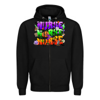 Black nurse nurse nurse halloween Zipper Hoodie - CowGirlArtShop