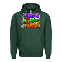 Sports Green nurse nurse nurse halloween Zipper Hoodie - CowGirlArtShop