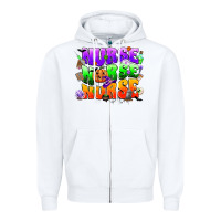 White nurse nurse nurse halloween Zipper Hoodie - CowGirlArtShop