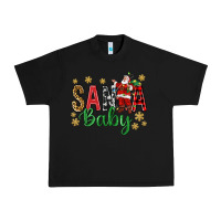 Black Santa Baby With Santa Urban Heavy Tee - BundleAndBundleShop
