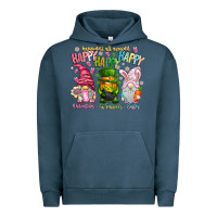 Pigment Midnight Navy Happiness All Around Happy Valentines Patrick East Urban Hoodie - CowhideDigitalArt