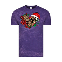 Cloud Purple christmas paw heart Vintage Tee - MaliasSmallBusiness