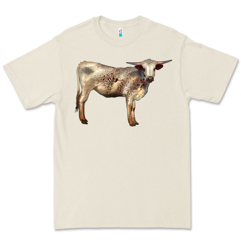 Texas Longhorn Heifer Premium Tee by LillyAllenDesigns | Teevron