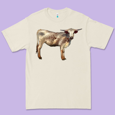 Texas Longhorn Heifer Premium Tee Designed By Lillyallendesigns