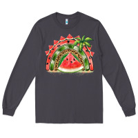 Smoke watermelon slice  rainbow Long Sleeve Tee - BarkalooDesign