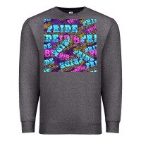Charcoal Heather pride tribe seamless pattern Premium Sweatshirt - FaDigitalArtStudio