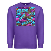 Purple pride tribe seamless pattern Premium Sweatshirt - FaDigitalArtStudio
