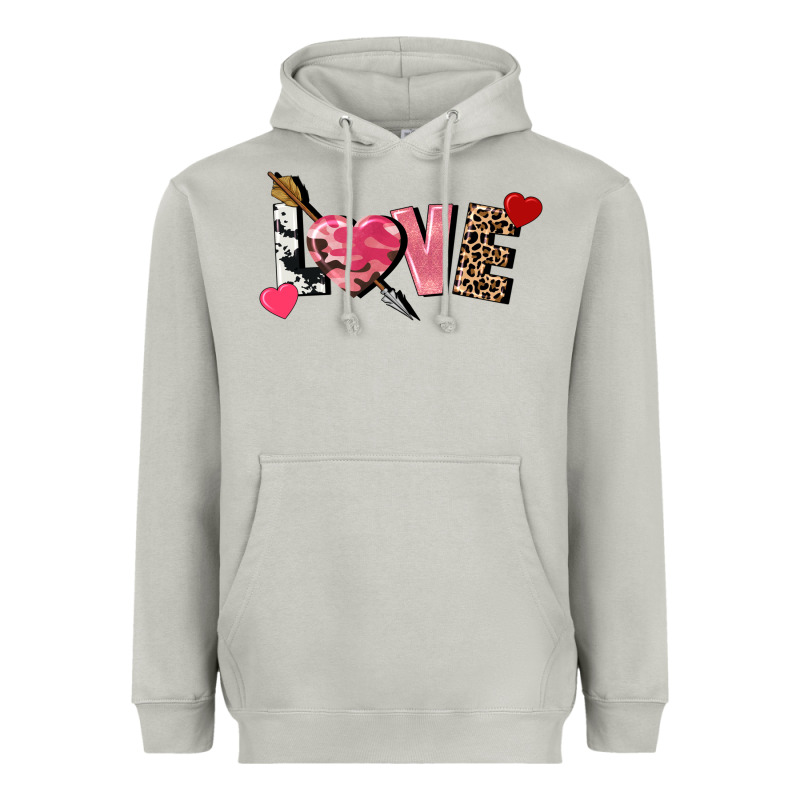 Love Valentine's Day Heavyweight Hoodie by FaDigitalArtStudio | Teevron