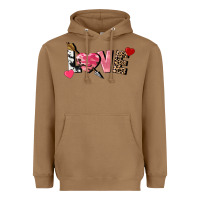 Toasted Coconut Love Valentine's Day Heavyweight Hoodie - FaDigitalArtStudio