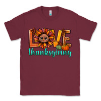 Burgundy love thanksgiving bbs Classic Tee - BundleAndBundleShop