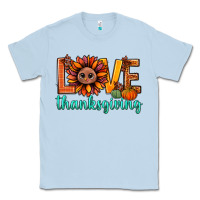Dusty Blue love thanksgiving bbs Classic Tee - BundleAndBundleShop