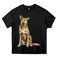 Black chinook dog Heavy Core Tee - LillyAllenDesigns