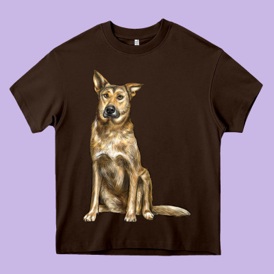 Chinook Dog Heavy Core Tee Designed By Lillyallendesigns