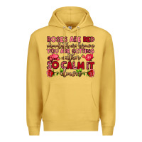 Antique Gold roses are red chocolates are brown Premium Hoodie - OliviaCreatesArt