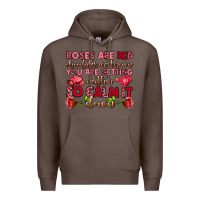 Coffee roses are red chocolates are brown Premium Hoodie - OliviaCreatesArt
