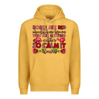 Mustard roses are red chocolates are brown Premium Hoodie - OliviaCreatesArt