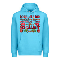 Ocean Blue roses are red chocolates are brown Premium Hoodie - OliviaCreatesArt