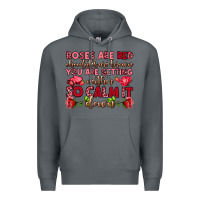 Rock roses are red chocolates are brown Premium Hoodie - OliviaCreatesArt