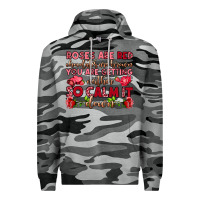 Slate Camo roses are red chocolates are brown Premium Hoodie - OliviaCreatesArt