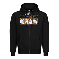 Black halloween pigs Zipper Hoodie - CowGirlArtShop