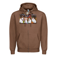 Chestnut halloween pigs Zipper Hoodie - CowGirlArtShop