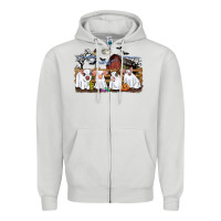 Dove Grey halloween pigs Zipper Hoodie - CowGirlArtShop