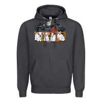 Smoke halloween pigs Zipper Hoodie - CowGirlArtShop