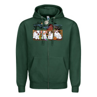 Sports Green halloween pigs Zipper Hoodie - CowGirlArtShop