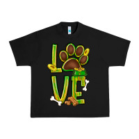 Black Tie dye St. Patrick's Day love dog paw Urban Heavy Tee - BundleAndBundleShop