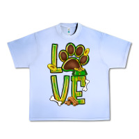 Grape Ice Tie dye St. Patrick's Day love dog paw Urban Heavy Tee - BundleAndBundleShop