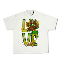 Pistachio Tie dye St. Patrick's Day love dog paw Urban Heavy Tee - BundleAndBundleShop