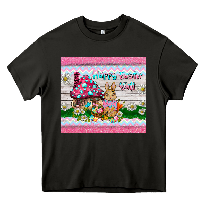 Happy Easter Y'all  Rabbit Heavy Core Tee by BarkalooDesign | Teevron