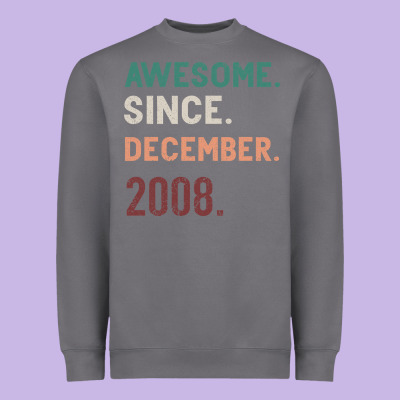 Awesome Since December 2008 Heavyweight Sweatshirt Designed By Bettercallsaul