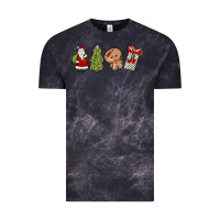 Cloud Black christmas milk and cookies Vintage Tee - MaliasSmallBusiness
