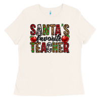 Bone santa's favorite teacher Ladies Tee - Jasminsmagicworld