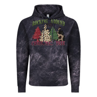 Cloud Black rocking around the christmas tree Vintage Hoodie - MaliasSmallBusiness