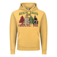 Vintage Mustard rocking around the christmas tree Vintage Hoodie - MaliasSmallBusiness