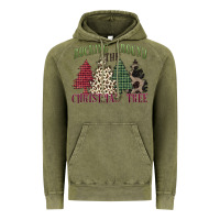 Vintage Olive rocking around the christmas tree Vintage Hoodie - MaliasSmallBusiness
