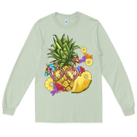 Matcha pineapple enjoying Long Sleeve Tee - BarkalooDesign