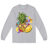 Moon Dust pineapple enjoying Long Sleeve Tee - BarkalooDesign