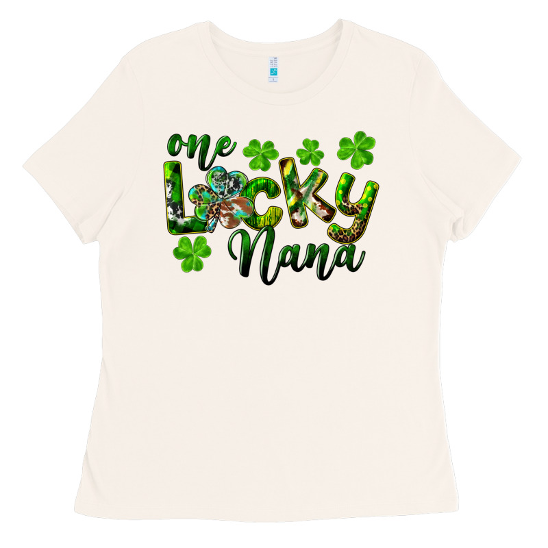 St. Patrick's Day One Lucky Nana Ladies Tee by RanaPortraitStore | Teevron