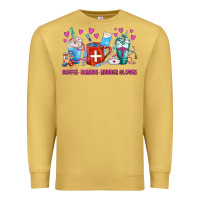 Antique Gold Coffee Nurse Repeat Nurse Coffee Cups Premium Sweatshirt - FaDigitalArtStudio