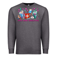 Charcoal Heather Coffee Nurse Repeat Nurse Coffee Cups Premium Sweatshirt - FaDigitalArtStudio