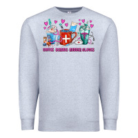 Heather Grey Coffee Nurse Repeat Nurse Coffee Cups Premium Sweatshirt - FaDigitalArtStudio