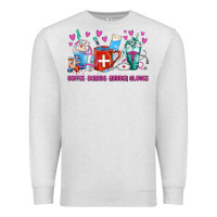 Oatmeal Heather Coffee Nurse Repeat Nurse Coffee Cups Premium Sweatshirt - FaDigitalArtStudio