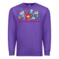 Purple Coffee Nurse Repeat Nurse Coffee Cups Premium Sweatshirt - FaDigitalArtStudio