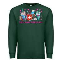 Sports Green Coffee Nurse Repeat Nurse Coffee Cups Premium Sweatshirt - FaDigitalArtStudio